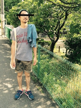 「ojaga design（オジャガデザイン）のアイテム（キーケース/キーアクセサリー）」を使った、Ｋｉｍさん（メンズ・173cm）の夏コーディネート