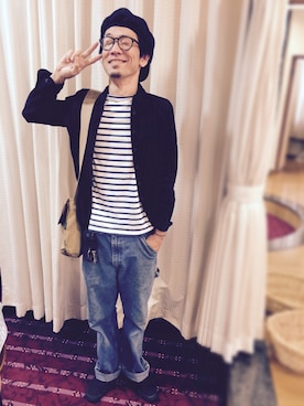 「ojaga design（オジャガデザイン）のアイテム（キーケース/キーアクセサリー）」を使った、Ｋｉｍさん（メンズ・173cm）の秋コーディネート