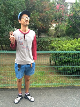 「ラブ＆ピース2016」｜「アイテム（帽子）」を使った、Ｋｉｍさん（メンズ・173cm）の秋コーディネート