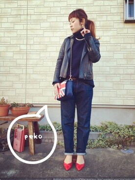 ぺこさん（レディース・156cm）の冬コーディネート