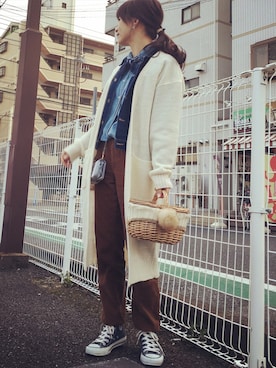 「レイアード」｜musainaeriさん（レディース・153cm）の冬コーディネート
