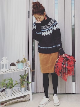 「カコバッグ」｜musainaeriさん（レディース・153cm）の秋コーディネート