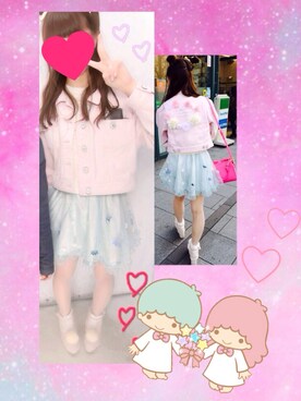 「キキララ」｜「アイテム（ジャケット/アウター）」を使った、Kanami❤︎さん（レディース・163cm）の春コーディネート