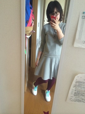 「LEPSIM（レプシィム）のアイテム（セットアップ）」を使った、まみさんさん（レディース・162cm）の秋コーディネート