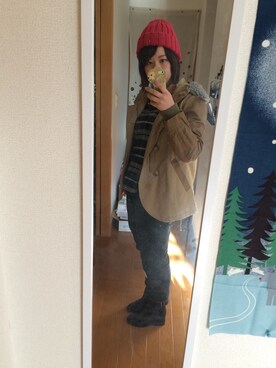 「FRAPBOIS half」｜「アイテム（ジャケット/アウター）」を使った、まみさんさん（レディース・162cm）の冬コーディネート