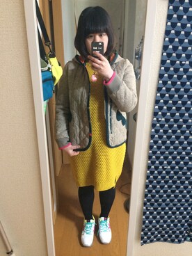「FRAPBOIS half」｜「アイテム（ジャケット/アウター）」を使った、まみさんさん（レディース・162cm）の春コーディネート