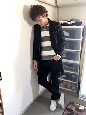 「IMPROVD（インプルーブド）のアイテム（ジャケット/アウター）」を使った、Masayuki Marutaさん（メンズ・175cm）の冬コーディネート