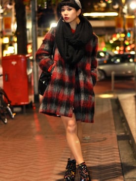 「jeffreycampbell」｜yuiarimaさん（レディース・158cm）の冬コーディネート
