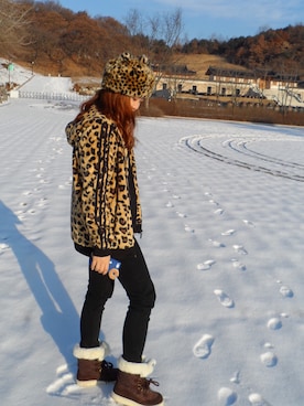 「adidas(アディダス)のアイテム(ピーコート)」を使った、허보연 /Bo yeon Hur さん(レディース・158cm)の冬コーディネート