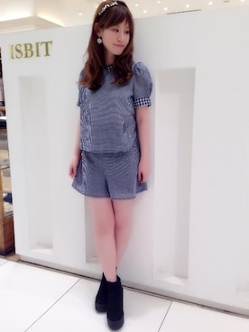 「ネイビー×ホワイト」｜arisaさん（レディース・150cm）の春コーディネート