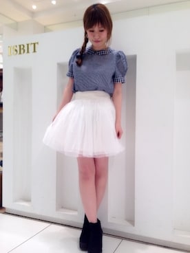 「ネイビー×ホワイト」｜「アイテム（ワンピース/ドレス）」を使った、arisaさん（レディース・150cm）の春コーディネート