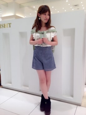 「ネイビー×ホワイト」｜arisaさん（レディース・150cm）の春コーディネート