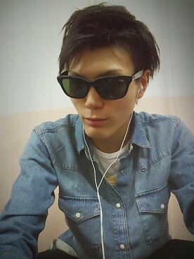 「H&M（エイチ・アンド・エム）のアイテム（デニムジャケット、ブルー系）」を使った、ゆうさん（メンズ・178cm）の秋コーディネート