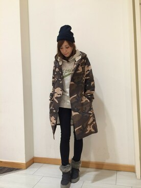 「McGREGOR CLASSIC（マックレガークラシック）のアイテム（ジャケット/アウター）」を使った、amiさん（レディース・150cm）の冬コーディネート