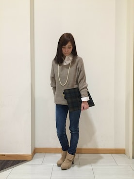「McGREGOR CLASSIC（マックレガークラシック）のアイテム（トップス）」を使った、amiさん（レディース・150cm）の冬コーディネート