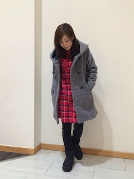 「McGREGOR CLASSIC（マックレガークラシック）のアイテム（ジャケット/アウター）」を使った、amiさん（レディース・150cm）の冬コーディネート