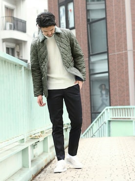 「LAVENHAM（ラベンハム）のアイテム（ブルゾン）」を使った、TERAさん（メンズ・183cm）の秋コーディネート