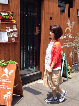 えるさん（レディース・156cm）の夏コーディネート