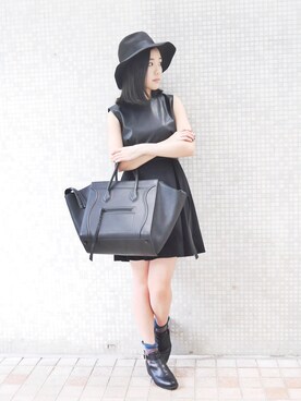 「A land（エーランド）のアイテム（ワンピース/ドレス）」を使った、Melo Loさん（レディース・158cm）の秋コーディネート