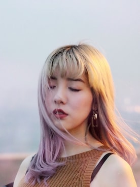 「アイテム（その他トップス、ブラウン系）」を使った、Melo Loさん（レディース・165cm）の春コーディネート