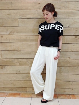 「モノトーン」｜oyaizuさん（レディース・160cm）の夏コーディネート