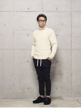 「NEWMAN（ニューマン）のアイテム」を使った、Kenshiro Nakamuraさん（メンズ・164cm）の秋コーディネート