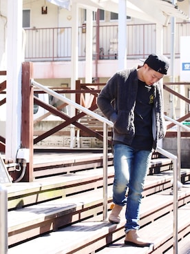 「THE QUIET LIFE（クワイエットライフ）のアイテム」を使った、Kenshiro Nakamuraさん（メンズ・164cm）の秋コーディネート