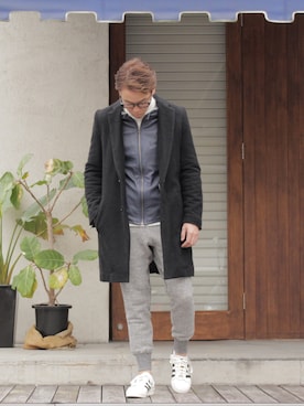 「BLUEY（ブルーイ）のアイテム」を使った、Kenshiro Nakamuraさん（メンズ・164cm）の秋コーディネート