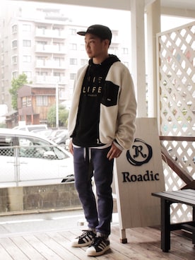 「THE QUIET LIFE（クワイエットライフ）のアイテム」を使った、Kenshiro Nakamuraさん（メンズ・164cm）の秋コーディネート