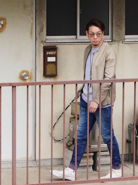 「ジョガーパンツ」｜Kenshiro Nakamuraさん（メンズ・164cm）の春コーディネート