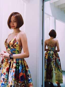 「背景もかっちょよくありたい」｜Missoni_Tungさん（レディース・160cm）の冬コーディネート