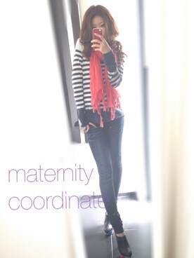 「coca（ANDEX shoes product）（コカ）のアイテム（Tシャツ/カットソー）」を使った、Ayaさん（レディース・160cm）の春コーディネート