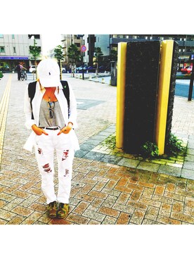 「Steady.（ステディ）のアイテム」を使った、syさん（レディース・154cm）の秋コーディネート