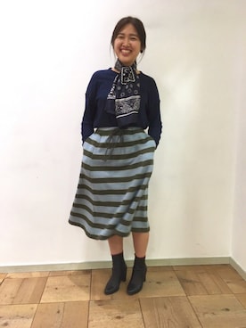 「45R」｜「アイテム（その他）」を使った、タケウチエリさん（レディース・160cm）の秋コーディネート