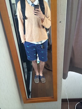 「JUNRED（ジュンレッド）のアイテム（その他シューズ）」を使った、makotoさん（メンズ・178cm）の春コーディネート