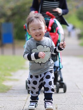 おにぎり君さん（キッズ・90cm）の秋コーディネート