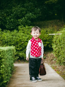 おにぎり君さん（キッズ・100cm）の秋コーディネート