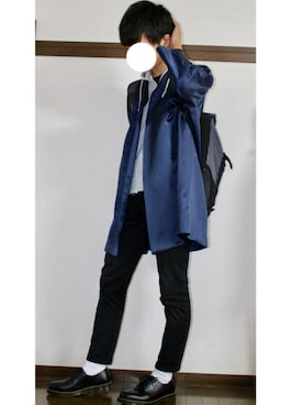 「Dr. Martens（ドクターマーチン）のDr.Martens (ドクターマーチン)/1461 3EYE GIBSON SHOES（その他シューズ）」を使った、みっちーさん（メンズ・180cm）の秋コーディネート