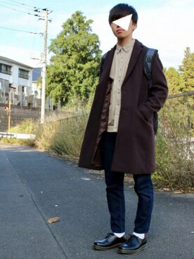 「BLISS POINT（ブリスポイント）のアイテム（ジャケット/アウター）」を使った、みっちーさん（メンズ・180cm）の冬コーディネート