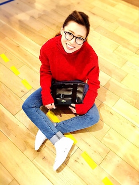 RIKAさん（レディース・161cm）の冬コーディネート