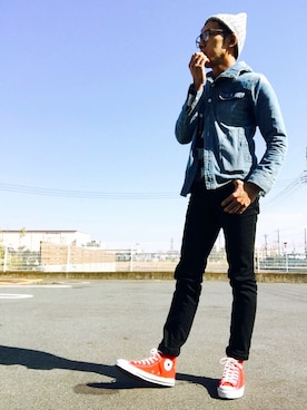 「CORISCO（コリスコ）のアイテム（ジャケット/アウター）」を使った、GOさん（メンズ・172cm）の春コーディネート