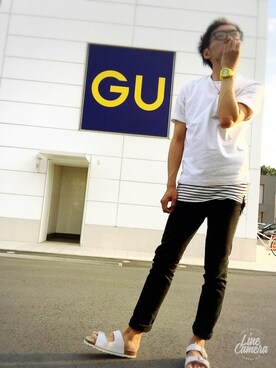「袖まくりフェス告知」｜GOさん（メンズ・172cm）の春コーディネート