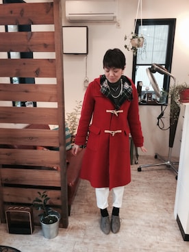 「JUNKO SHIMADA（ジュンコシマダ）のアイテム（ジャケット/アウター）」を使った、秋谷 幸代さん（レディース・165cm）の冬コーディネート