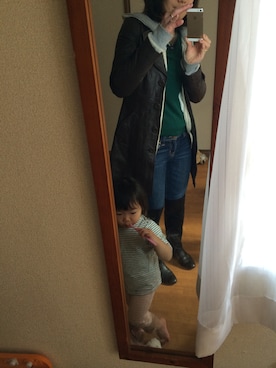 「SEVENDAYS=SUNDAY（セブンデイズサンデイ）のアイテム」を使った、秋谷 幸代さん（レディース・165cm）の冬コーディネート