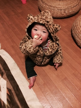 「アイテム（トップス）」を使った、秋谷 幸代さん（キッズ・80cm）の冬コーディネート