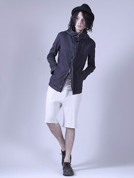 「SRIVER」｜「アイテム（ブルゾン）」を使った、藤木亮介さん（メンズ・174cm）の春コーディネート