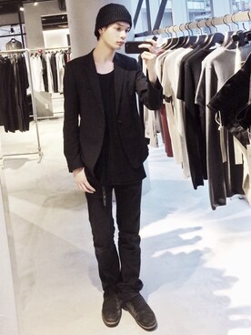 「SRIVER」｜藤木亮介さん（メンズ・174cm）の春コーディネート