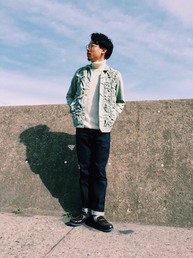 「ヒゲ」｜めがねさん（メンズ・169cm・20代）の秋コーディネート