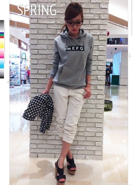 阪田 千鶴さん（レディース・157cm）の春コーディネート