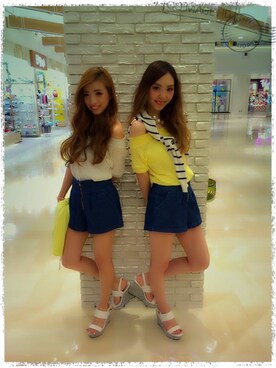 阪田 千鶴さん（レディース・157cm）の夏コーディネート